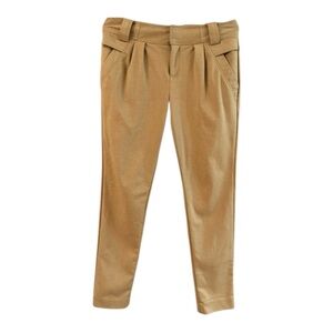 Vero Moda Tan Tailored Trousers Size Medium Modern Professional Classic Chic